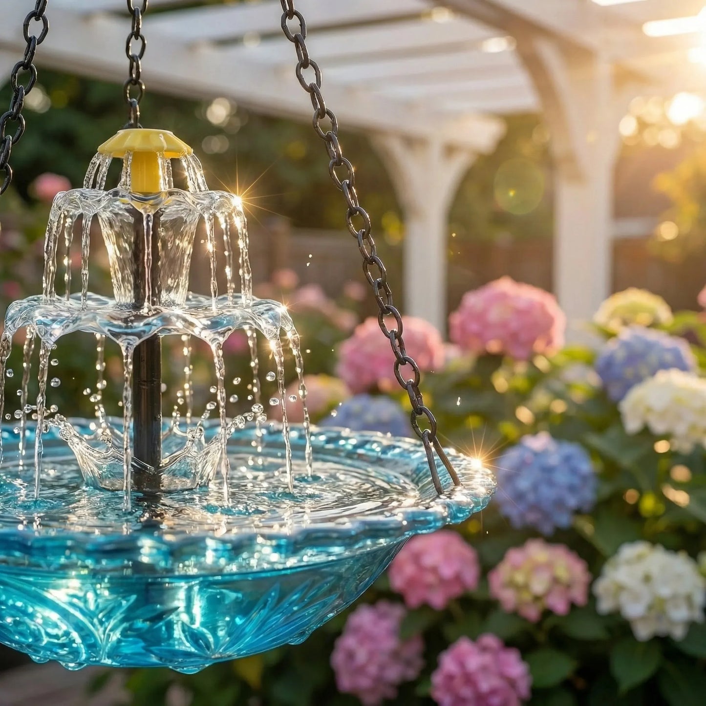 🕊️Bring Birds To Your Garden｜Hanging Solar Water Fountain Bird Bath