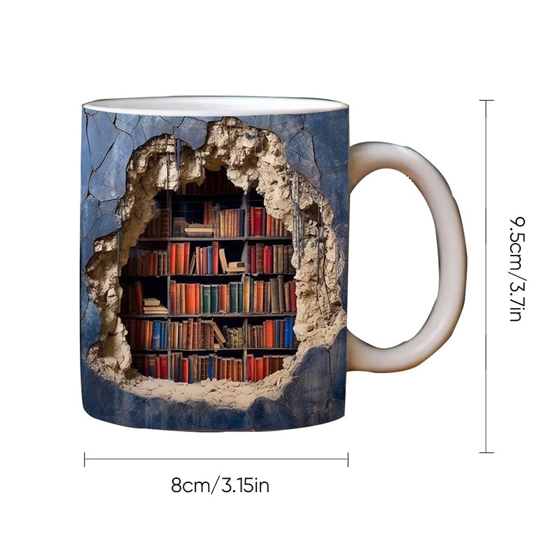 🤣Last day! 💥Special sale - 3D Bookshelf Mug - naotstore