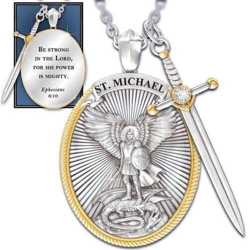 🎁Last day! 💥Special sale - St. Michael Archangel Pendant