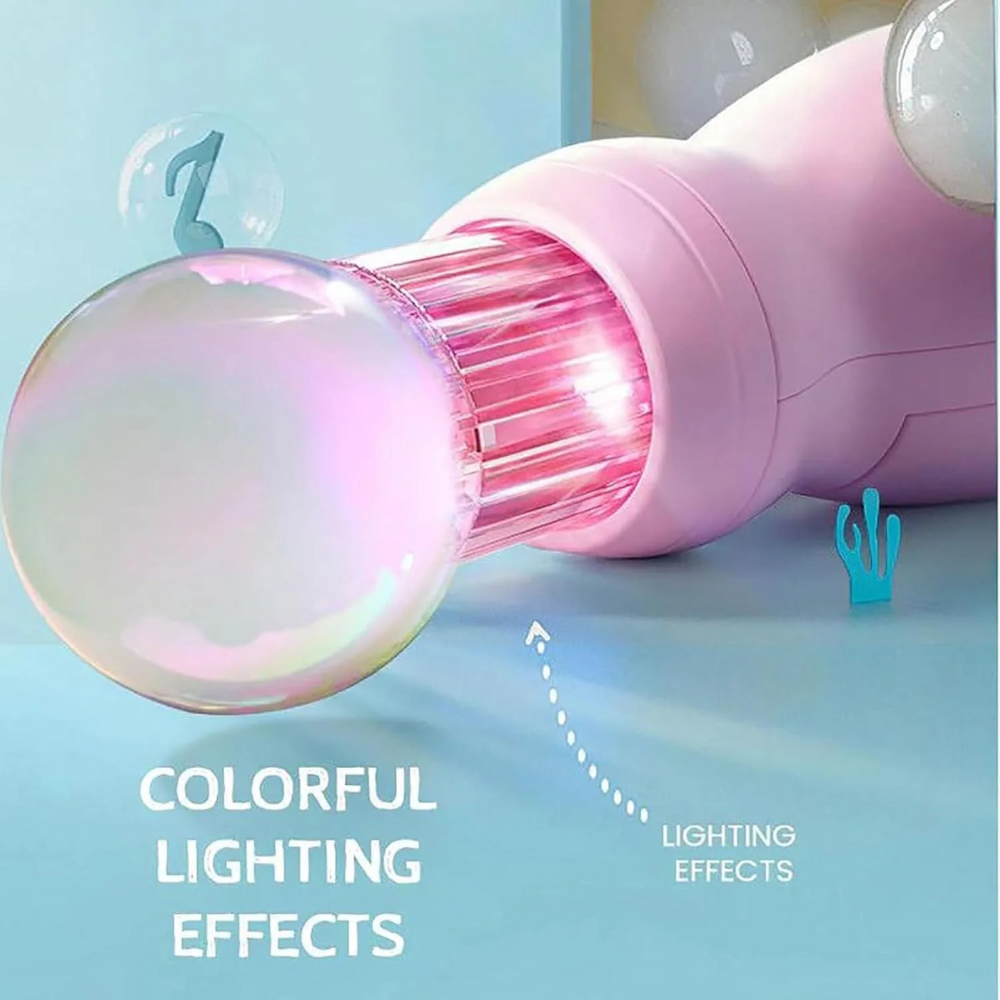 Light Up Musical Fog Bubble Wand | Dream Smoke Bubbles Summer Kids Toy