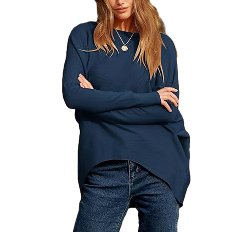 🤣Last day! 💥Special sale - Women's Irregular Oversized Dolman Sleeve Knitted Pullover - naotstore