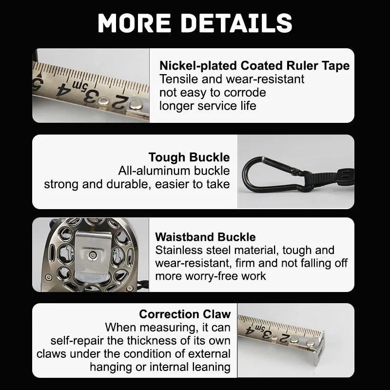 🔥Last day! 💥Special sale - Stainless Steel Anti-corrosion Retractable Metric Ruler - naotstore