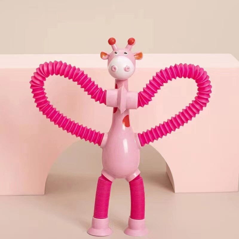 🔥Last day! 💥Special sale - Telescopic suction cup giraffe toy