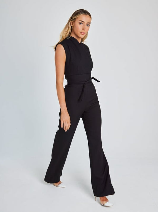 Naotstore - Women's Sleeveless Wide-Leg Jumpsuit