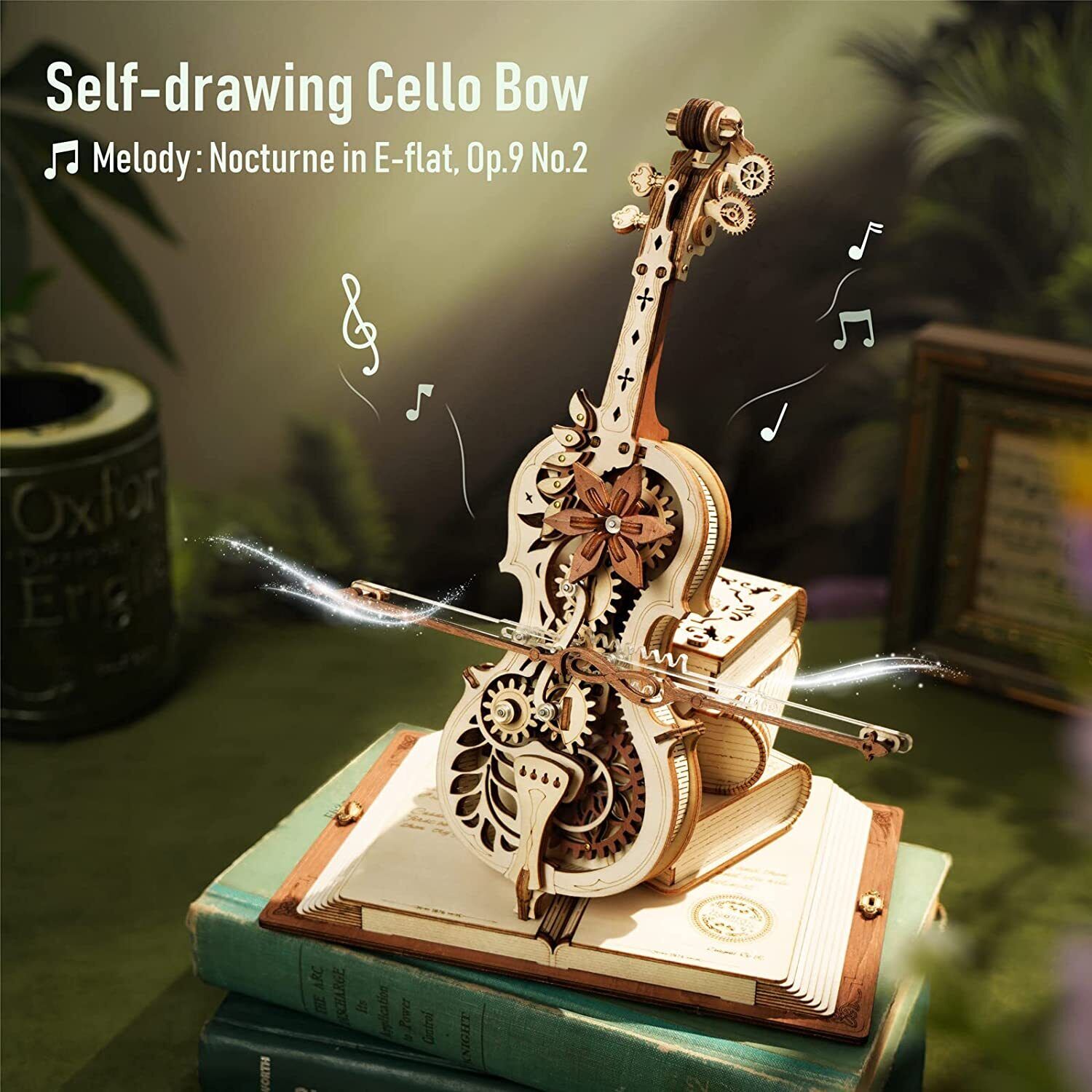 🔥Last day! 💥Special sale - DIY Wooden Cello, Self Playing Musical Instrument, Magic Music Box, Cool Gift Ideas - naotstore