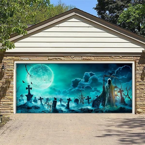 🔥Last day! 💥Special sale - Halloween Garage Door Decoration