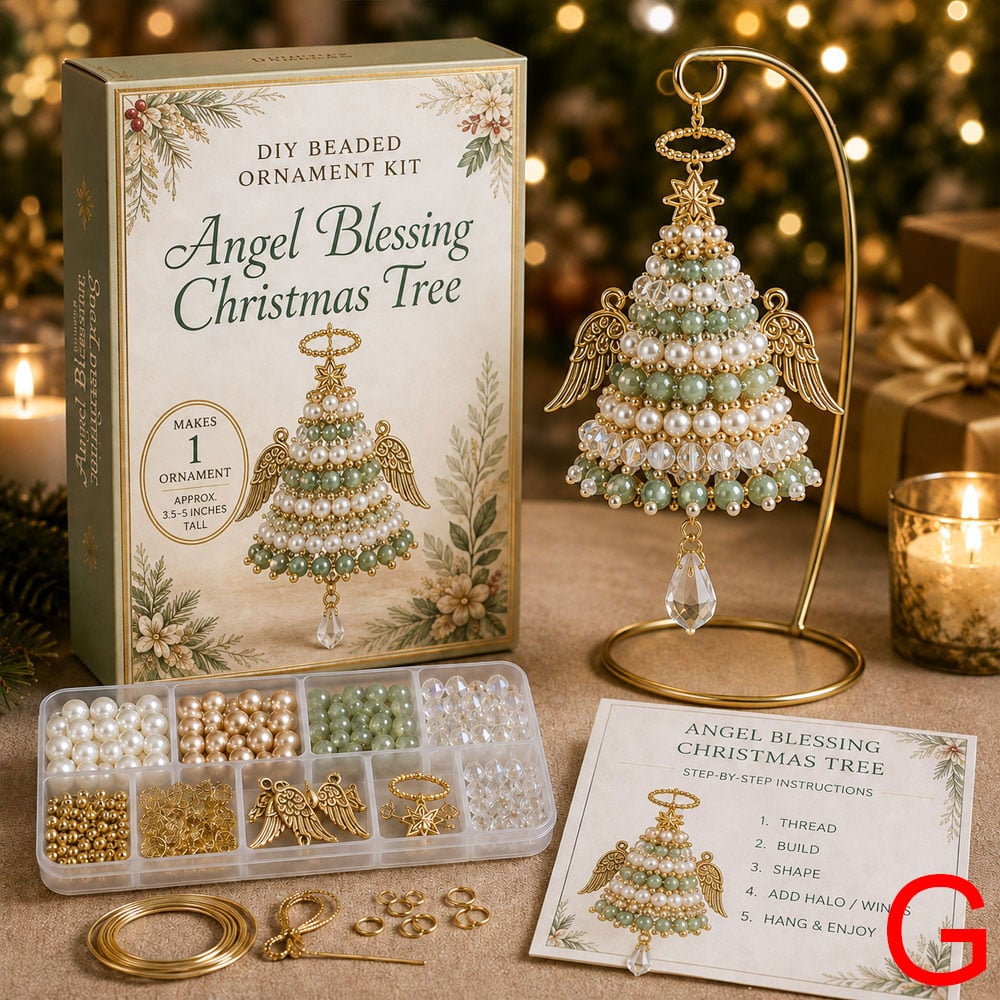 ✨🌲DIY Christmas Tree Beaded Ornament Kit｜Fun Holiday Craft