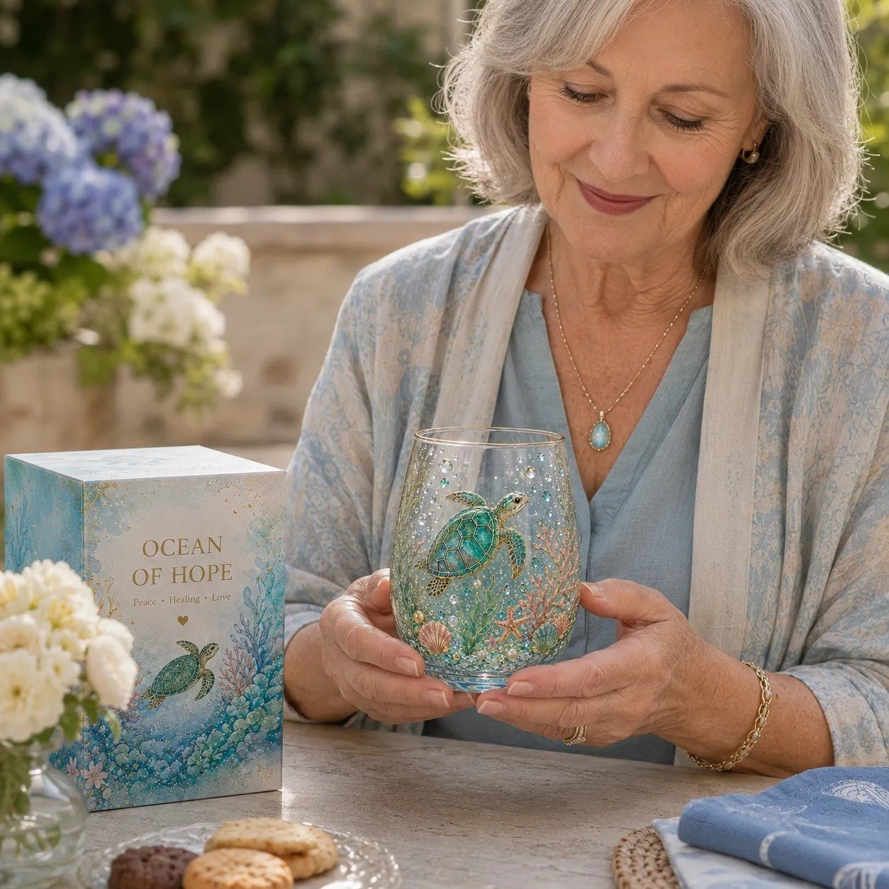 ☀️🌻Limited Edition Sunshine Garden Floral Glass