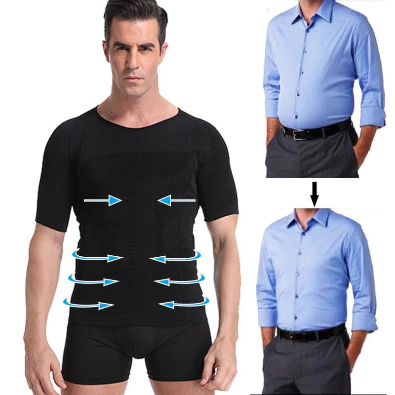 🔥Hottest items of the month - Men Body Toning Shaper T-Shirt - naotstore