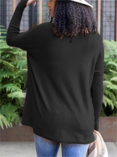 ✨This month's best-selling products💥LONG SLEEVE THUMBHOLE SWEATER POCKET TUNIC - naotstore