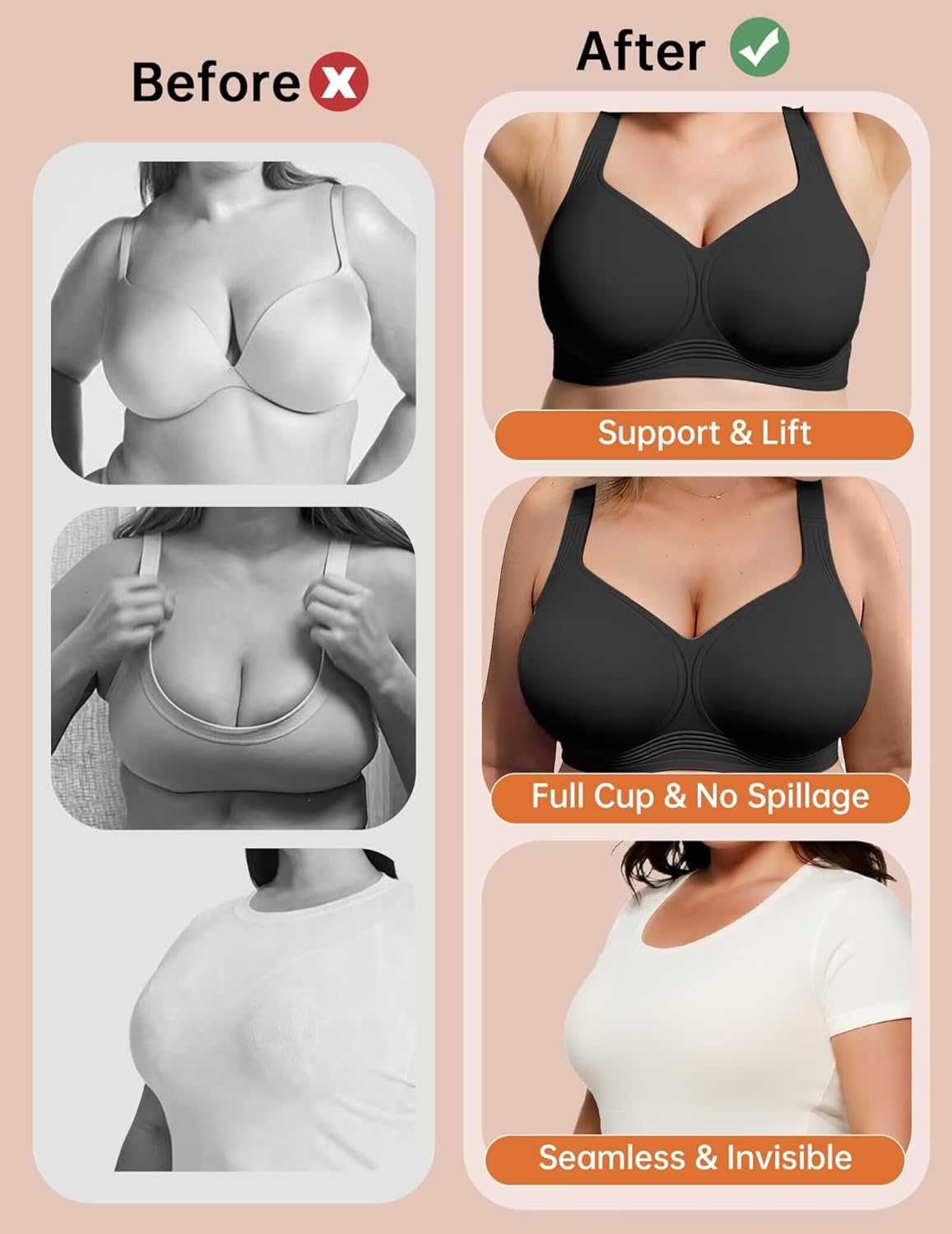 👙Plus Size Wireless Jelly Bra - Super Comfort