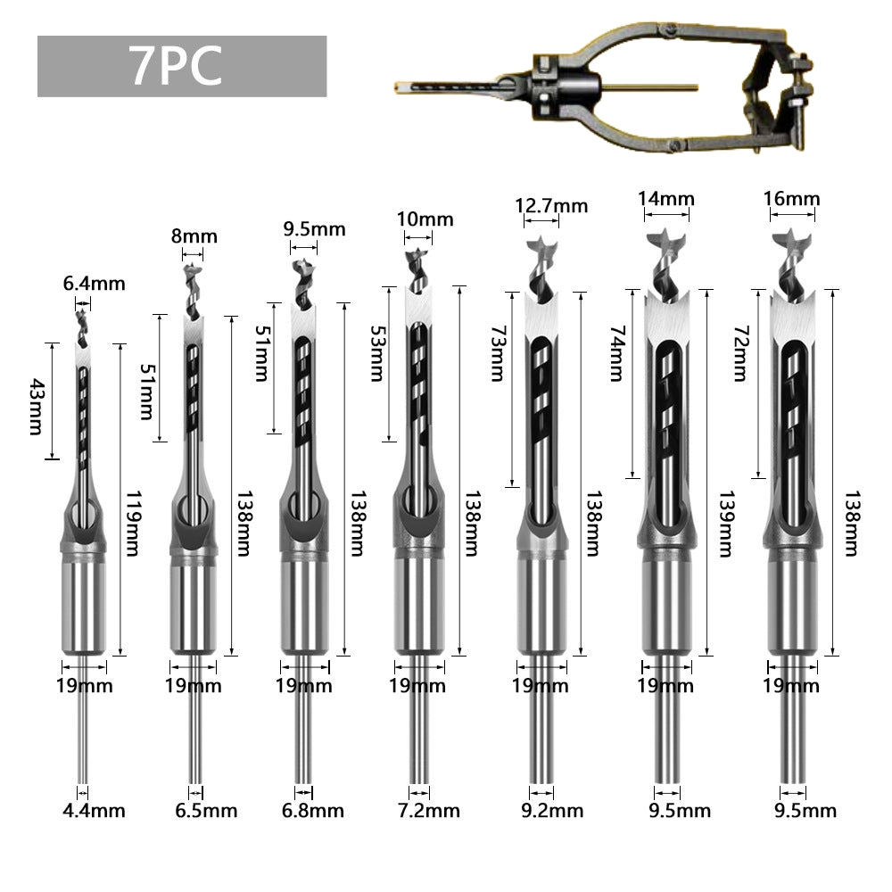 💥Efficient Woodworking Essential - Adapter and Square-Headed Wood Chisel Set - naotstore