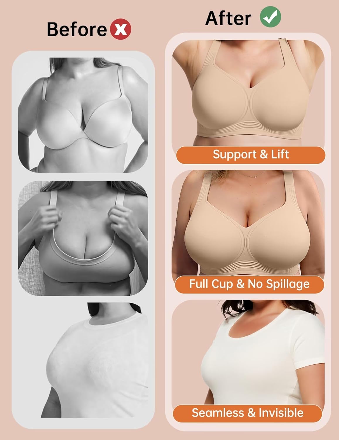 👙Plus Size Wireless Jelly Bra - Super Comfort