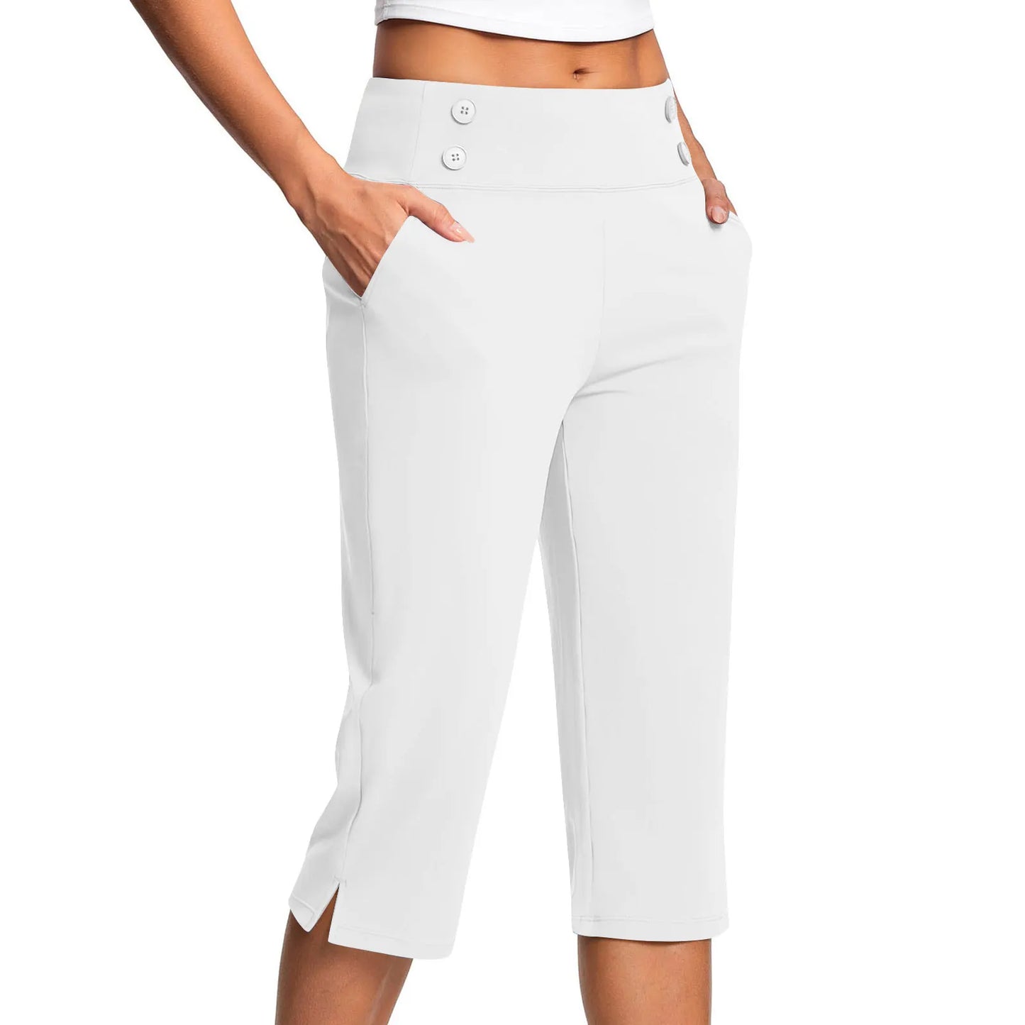 🔊Best-Selling Women High-Waisted Stretch Capri Pants for Summer