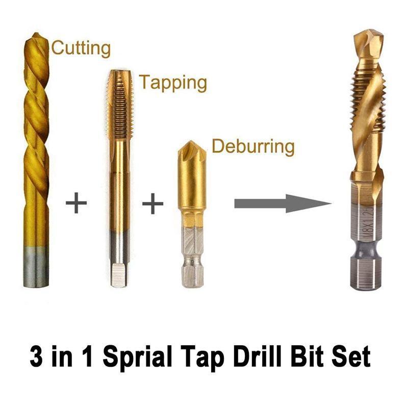 🔥Last day! 💥Special sale - 6 Piece Metric Thread Tap Drill Bits Set - naotstore