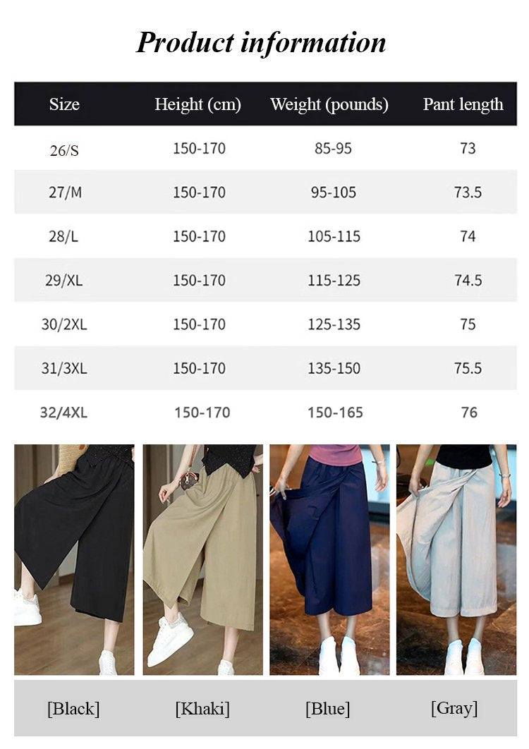 💕Hottest Items - Summer Straight Casual Eight Skirt Pants - naotstore