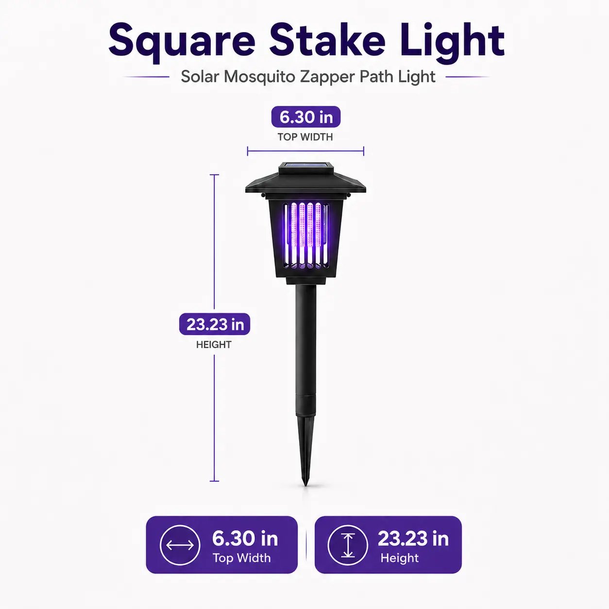 ☀️🦟Outdoor solar-powered UV mosquito killer lamp