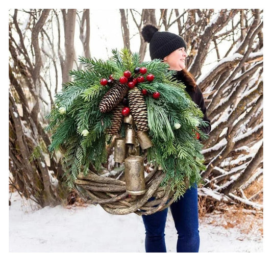 🍭Specials this week -  Farmhouse Christmas Wreath, Boho Wreath, Holiday Wreath - naotstore