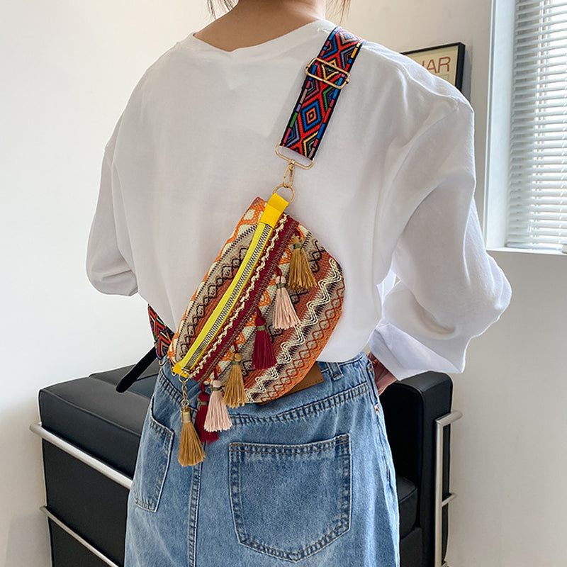 🔥Last day! 💥Special sale - Colorful Woven Waist/Shoulder Bag - naotstore