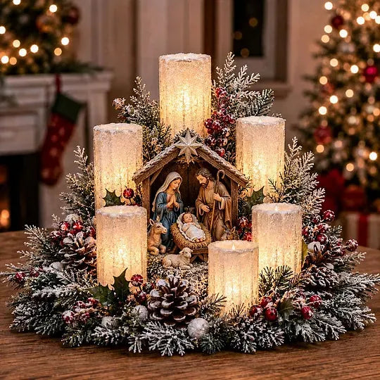 🧑‍🎄Christmas center decorations⛄Holiday table decorations
