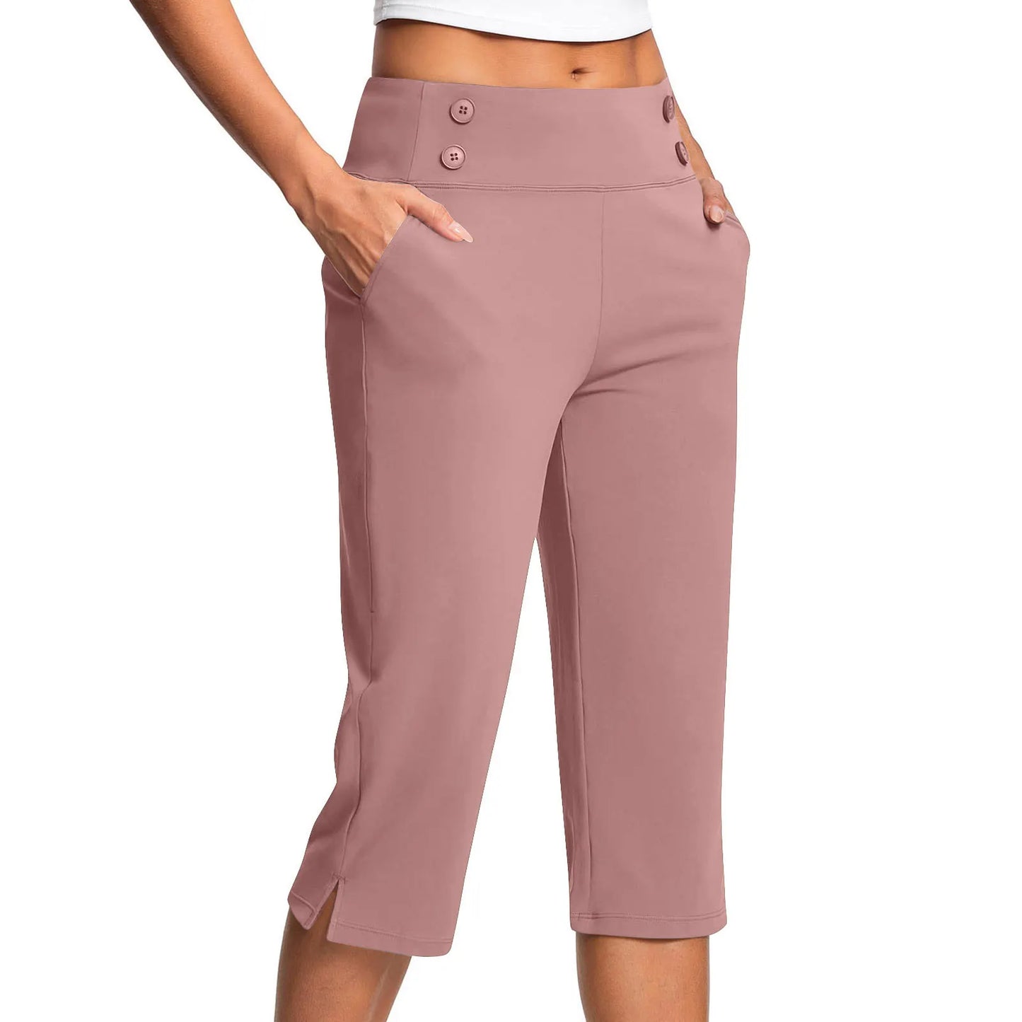 🔊Best-Selling Women High-Waisted Stretch Capri Pants for Summer
