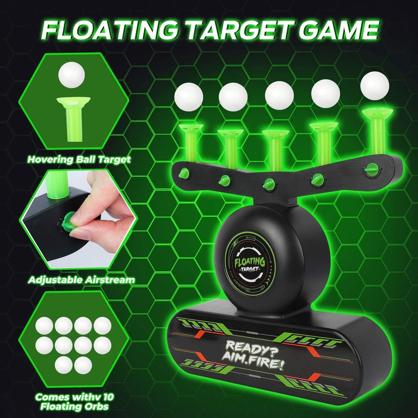 Electronic Foam Dart Blaster with Interactive Scoring Target