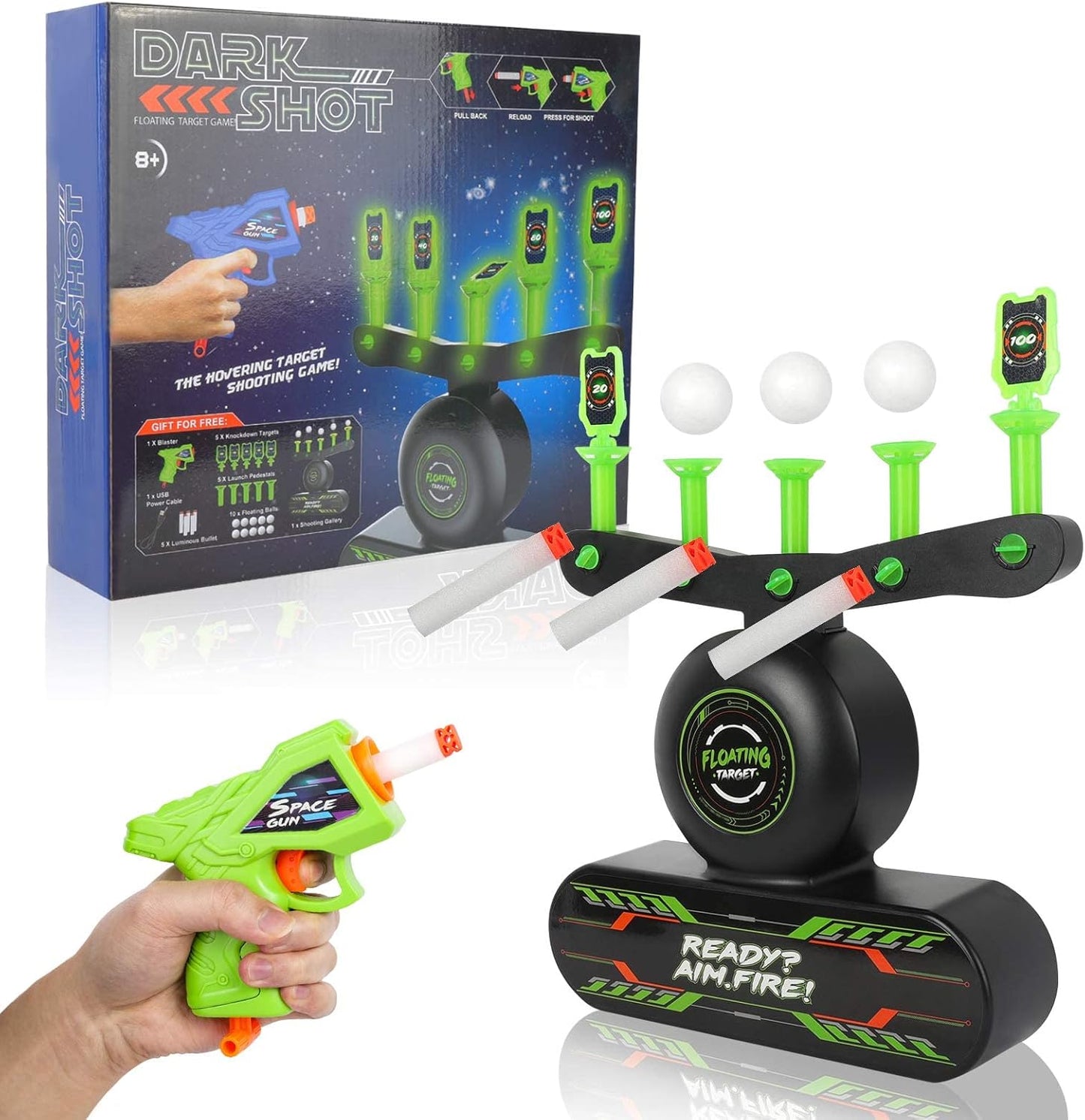 Electronic Foam Dart Blaster with Interactive Scoring Target