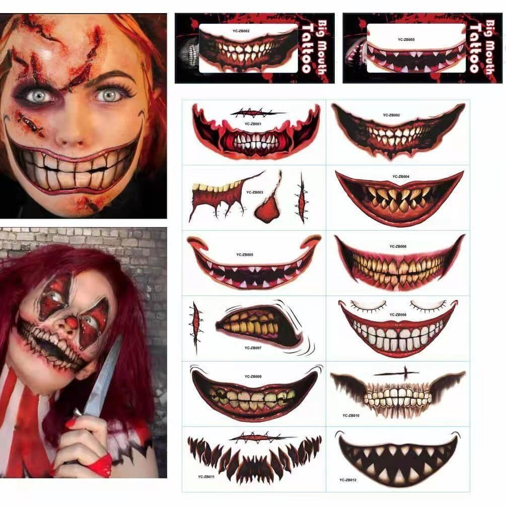 🔥Halloween's hottest items - Halloween prank makeup temporary tattoo - naotstore