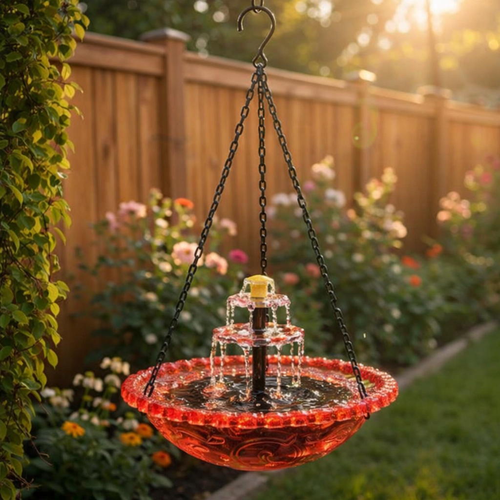 🕊️Bring Birds To Your Garden｜Hanging Solar Water Fountain Bird Bath