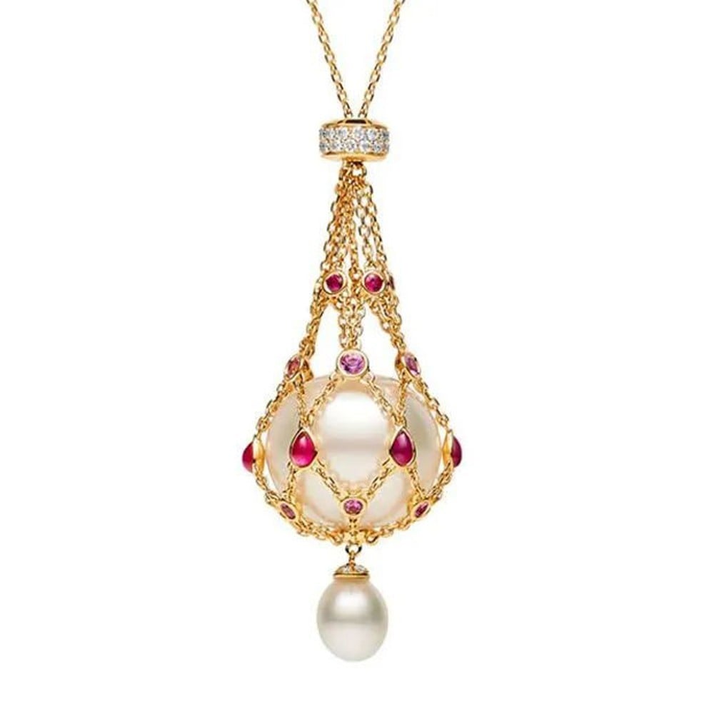 💖Last day! 💥Special sale - Pearl and Gemstone Lavalier Pendant - naotstore