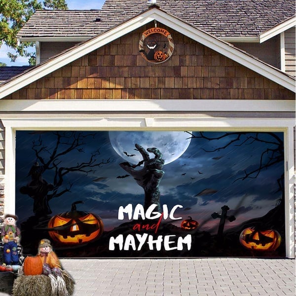 🔥Last day! 💥Special sale - Halloween Garage Door Decoration