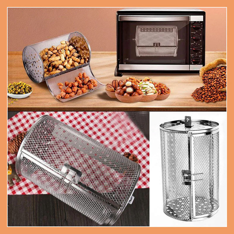 💥Portable Rotary Grill💥Stainless Steel Outdoor Cooking Grill