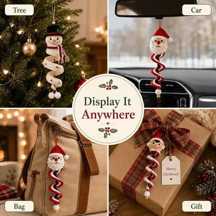 🧶☃️ DIY Crochet Spiral Snowman Ornament Kit ☃️ Cute Christmas Project