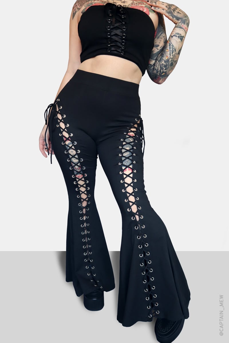 🎁💐Last Day!-49% OFF🔥Lace Up Flare Pants - naotstore