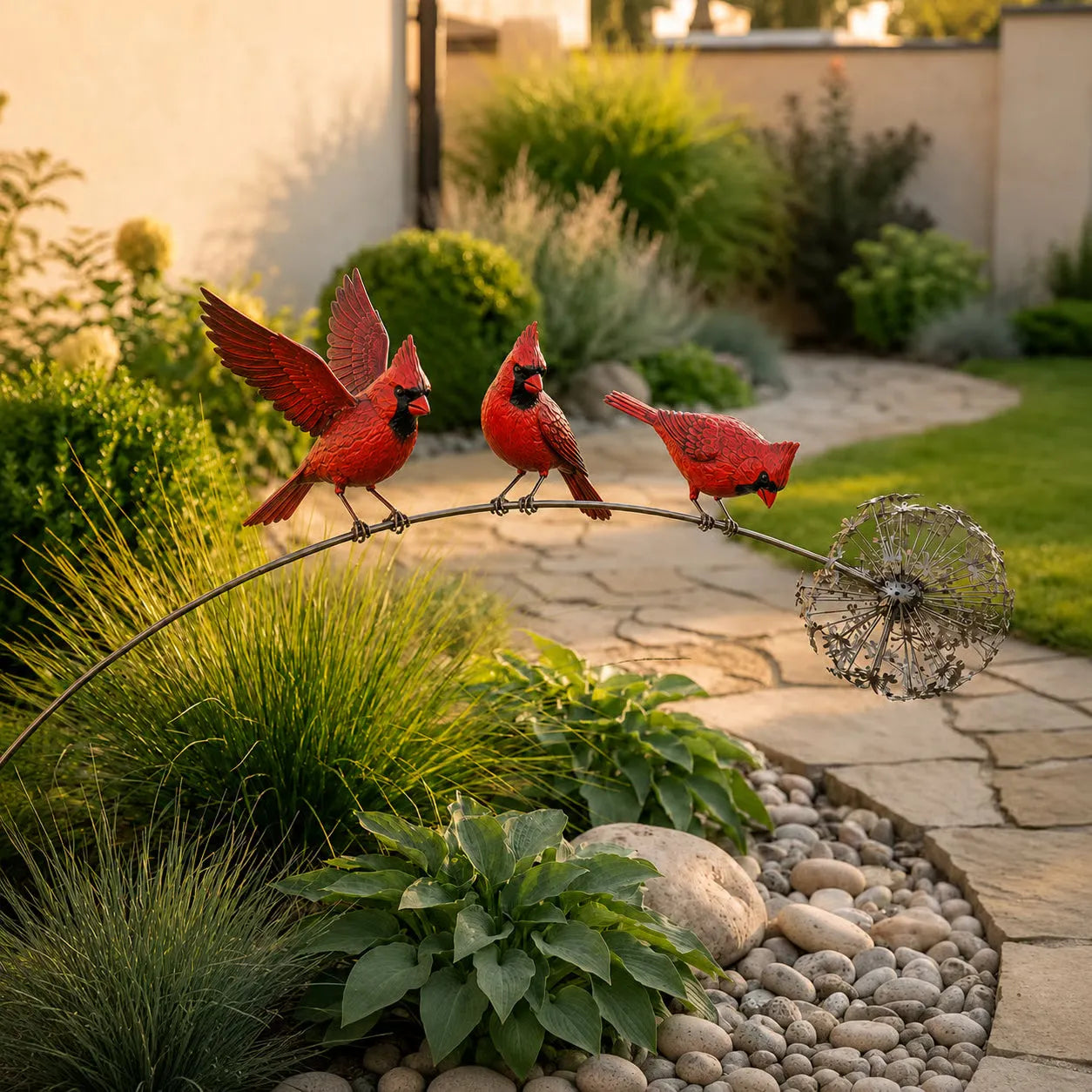 🕊️Robin Memorial Garden Stake — "Beloved, Right by Your Side"