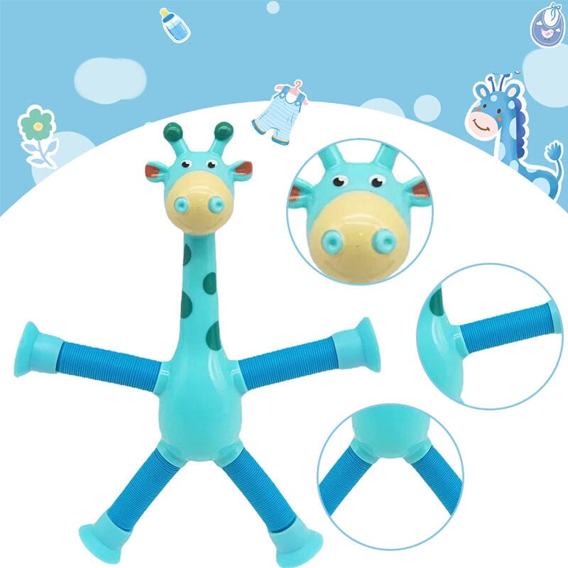 🔥Last day! 💥Special sale - Telescopic suction cup giraffe toy