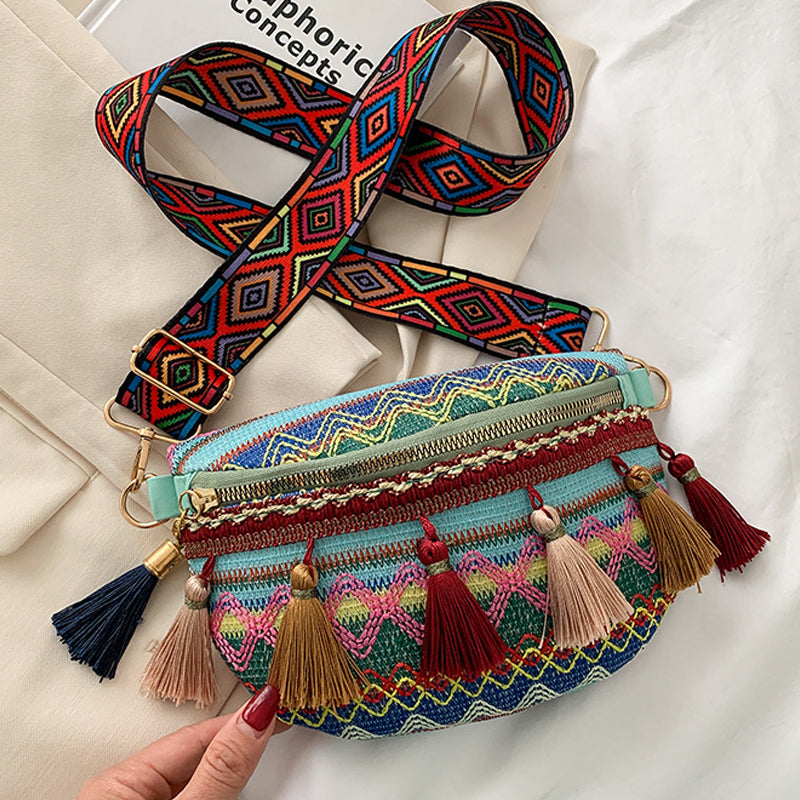 🔥Last day! 💥Special sale - Colorful Woven Waist/Shoulder Bag - naotstore