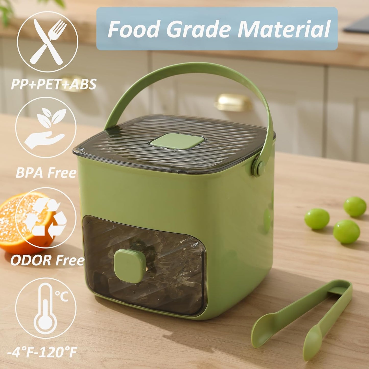 ❄️ Summer Best-Seller 🧊 ice cube tray with lid and storage bin