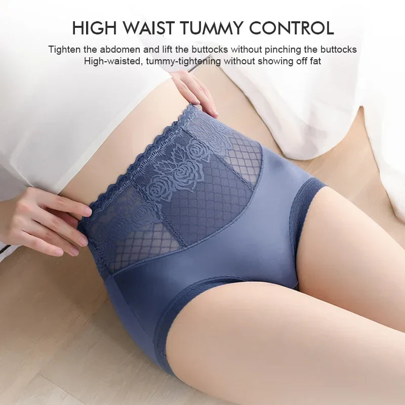 🔥Buy 1 get 2 free - High Waist Anti-Side Leakage Lace Panties - naotstore