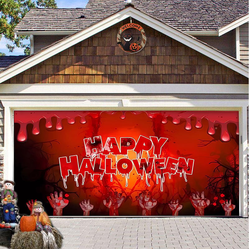 🔥Last day! 💥Special sale - Halloween Garage Door Decoration