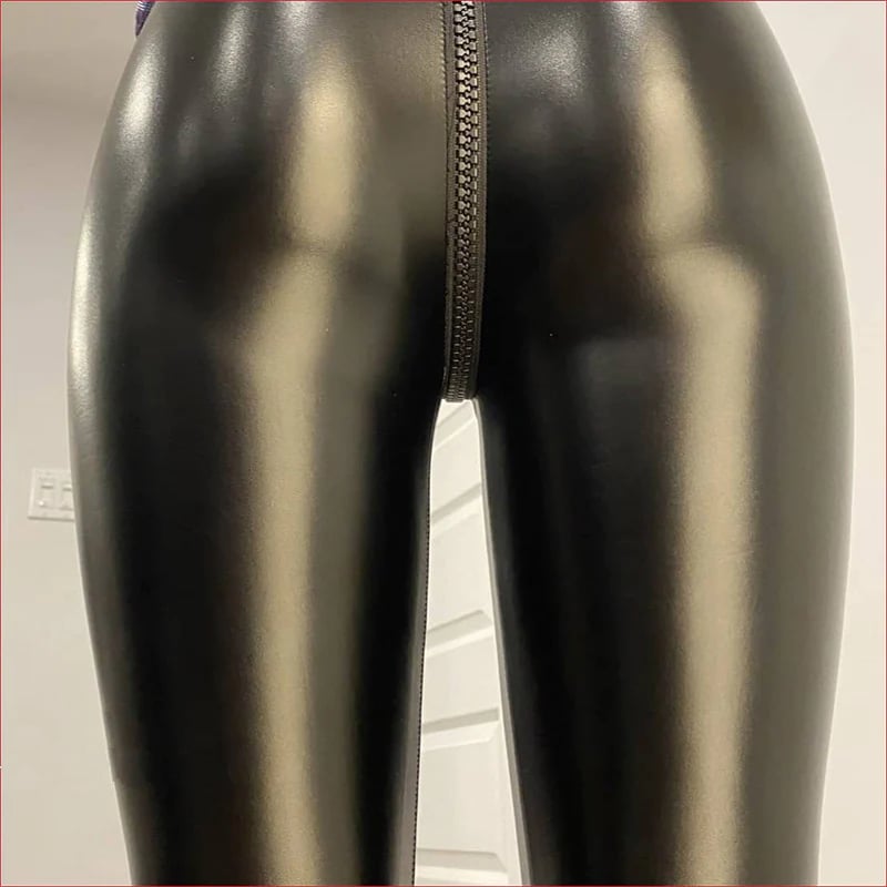 🔥Last day! 💥Special sale - Matte Leather Trousers