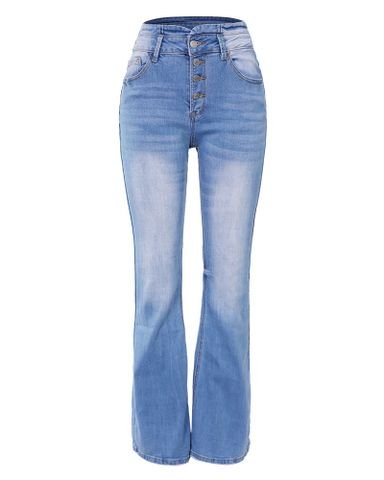 🔥Last day! 💥Special sale - 90s Vintage Button Fly High Waist Flare Leg Jeans