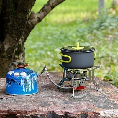 🔥Last day! 💥Special sale - Camping Outdoor Windproof Gas Burner