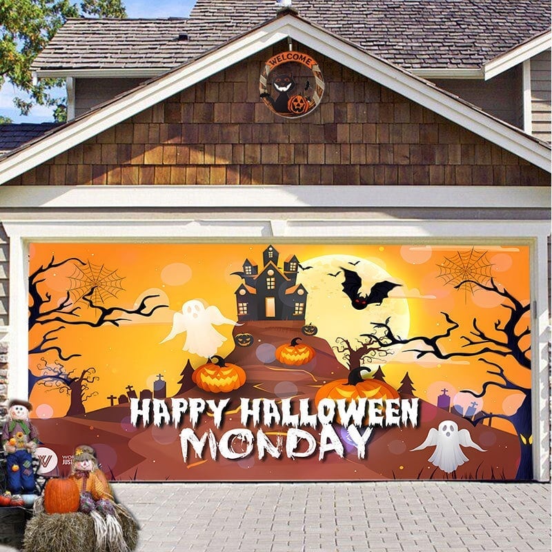 🔥Last day! 💥Special sale - Halloween Garage Door Decoration