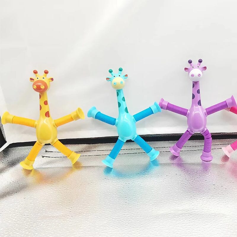 🔥Last day! 💥Special sale - Telescopic suction cup giraffe toy