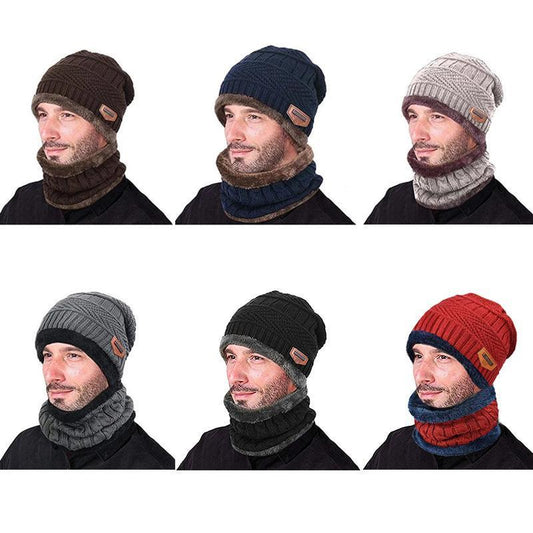 Idearock Warm Beanie Cap With Scarf - naotstore