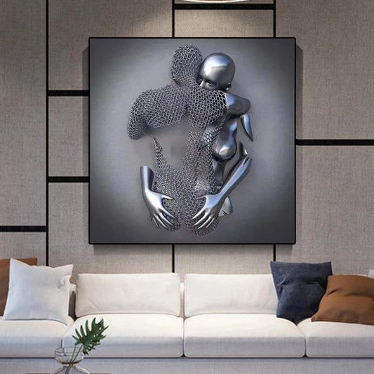 🔥【50% Off】🔥 Love Heart Gray-3D Art Wall - naotstore