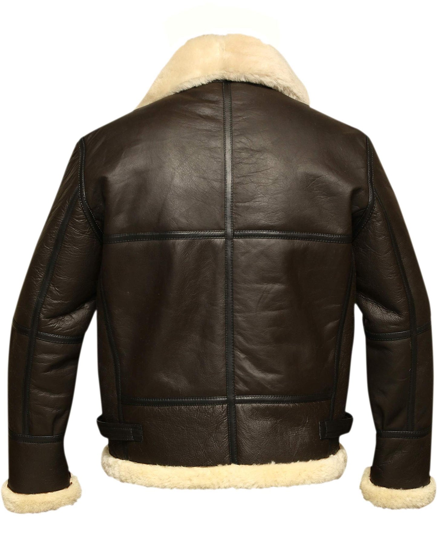 💥This week's specials - Aviator Bomber Jacket B3 Real Shearling Sheepskin Leather - naotstore