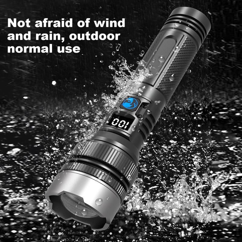 💡Super bright high-power telescopic focusing handheld flashlight