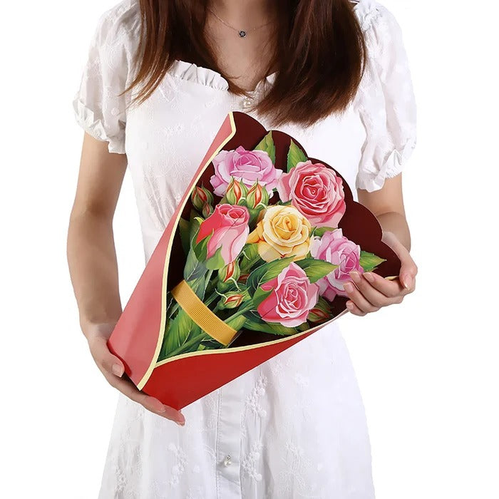 🔥Last day! 💥Special sale - Pop Up Flower Bouquet Greeting Card - naotstore